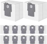 12 Bolsas de Polvo para Roborock S8+/S8 Pro Ultra/S7 MaxV Ultra/Q7 Max+/Q8 Max+/Q5 Pro+/Q5 Max+/Q10 X5+/S5+, Q7 M5+/L5+ Robot Aspirador, Bolsas de Repuesto 3.6L