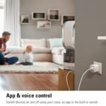 Eve Energy (Matter) Enchufe inteligente, aplicación y control de voz, 100% privacidad, materia e hilo, compatible con Apple Home, Alexa, Google Home, SmartThing, requiere enrutador Edge Thread