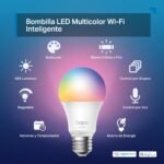 Tapo L530E Bombilla LED Inteligente Wi-Fi, Multicolor, Regulable, Casquillo E27, 8,3W, 806 Lúmenes, Compatible con Alexa y Google Home, Paquete de 2 (Paquete de 1)