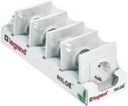 LEGRAND Pack 5 Bases o Toma 2P+T 16A 230V, Gama Niloé Monobloc, Mecanismo Completo con Marco, Blanco, 396430