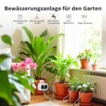 Sistema de riego automático de plantas Riego por goteo Riego por goteo para plantas de interior Riego con tubo de 10 m, antisifón, 10 goteros para invernaderos de interior y