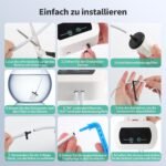 Sistema de riego automático de plantas Riego por goteo Riego por goteo para plantas de interior Riego con tubo de 10 m, antisifón, 10 goteros para invernaderos de interior y