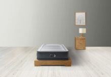 Intex 67766 Colchón inflable Dura-Beam Deluxe Comfort-Plush, soporta hasta 300 libras de peso, 39 x 75 x 13 pulgadas