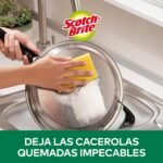 Scotch-Brite Classic Scrubber 20 unidades – Depurador duradero que elimina fácilmente la grasa y los residuos de alimentos quemados