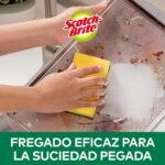 Scotch-Brite Classic Scrubber 20 unidades – Depurador duradero que elimina fácilmente la grasa y los residuos de alimentos quemados
