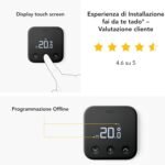 tado° Termostato Inteligente X, Kit de Inicio, Termostato con Cable y Bridge X, Aplicación y Altavoz Inteligente (Alexa, Siri, Asistente de Google), Fácil Instalación