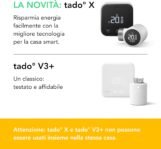 tado° Termostato Inteligente X, Kit de Inicio, Termostato con Cable y Bridge X, Aplicación y Altavoz Inteligente (Alexa, Siri, Asistente de Google), Fácil Instalación