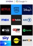 STRONG – Streaming Box Android TV 4K UHD – SRT41 – Google TV HDMI Key – Chromecast Integrado – Compatible con Google Vocal Support – Dolby Atmos – Fácil de Instalar – Formato Stick – Negro