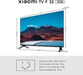 Televisor XIAOMI F 32, 32 Pulgada (81 cm), HD, Smart TV, Fire OS7, Alexa Voice Control, Dolby Audio, DTS Virtual:X, DTS-HD, Compatible con Apple AirPlay, 2025
