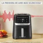 Moulinex Easy Fry Silence, Freidora de aire, Cesta de almacenamiento de 5L, Tecnología silenciosa, Sistema de fácil limpieza y almacenamiento, 10 programas, Negro, EZ5528F0