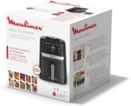 Moulinex Easy Fry Silence, Freidora de aire, Cesta de almacenamiento de 5L, Tecnología silenciosa, Sistema de fácil limpieza y almacenamiento, 10 programas, Negro, EZ5528F0