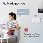 Termostato de Batería WiFi de 2 Cables para Control de Calderas de Gas Termostato Tuya Programable Diariamente, Compatible con Google Voice Control y Alexa.W506 3A