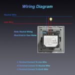 BSEED WIFI Interruptor de luz táctil inteligente, Interruptor táctil de pared con panel de vidrio (se requiere cable neutro) 1 unidad, 1 vía, blanco