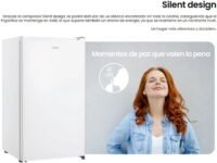 Frigorífico INFINITON CL-92L8WEV de una puerta, 83 cm, E, 88 litros, Puerta reversible, Blanco