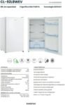 Frigorífico INFINITON CL-92L8WEV de una puerta, 83 cm, E, 88 litros, Puerta reversible, Blanco