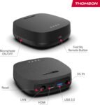 THOMSON Google TV Streaming Box Plus 270, 4K UHD, Altavoz Incorporado para Control por Voz, Netflix, Disney+, Streaming vía WiFi, Google Cast, Memoria 32GB