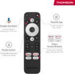 THOMSON Google TV Streaming Box Plus 270, 4K UHD, Altavoz Incorporado para Control por Voz, Netflix, Disney+, Streaming vía WiFi, Google Cast, Memoria 32GB