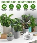 Sistema de Riego Automático para 15 Plantas con Temporizador, Tipo C, Goteros Ajustables, Riego por Goteo, Controlador de Riego para Interior, Balcón, Jardín e Invernadero