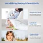 Vitafit Báscula de Baño Digital, Fábrica Profesional DESDE 2001, Báscula de Grasa Corporal y Músculo con App, Báscula Inteligente 13 Composición Corporal Peso IMC Músculo, 182 kg Plata