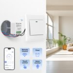 1 x Mini Wifi Smart Switch 16A, Control Remoto para Domótica, Módulo de Interruptor Compatible con Google Home, Alexa, Tuya, SmartLif