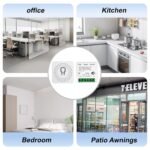 1 x Mini Wifi Smart Switch 16A, Control Remoto para Domótica, Módulo de Interruptor Compatible con Google Home, Alexa, Tuya, SmartLif