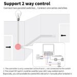 1 x Mini Wifi Smart Switch 16A, Control Remoto para Domótica, Módulo de Interruptor Compatible con Google Home, Alexa, Tuya, SmartLif