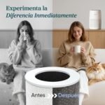 LEVOIT Purificador de Aire con Filtro HEPA para Alergias, Purificador de Aire con Aromaterapia, Purificador de Aire Silencioso 25dB, Bajo Consumo Energético de 7W, Core Mini