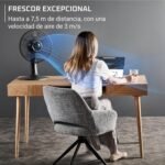 Rowenta Turbo Silence Extreme+, Ventilador de Sobremesa, Refrigeración Excepcional, Silencioso, Menor Consumo, VU2750F0