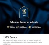 Eve Outdoor Cam – Cámara segura con foco, máxima seguridad y privacidad (HomeKit Secure Video), 1080p, visión nocturna, Wi-Fi (2,4 GHz), sensor de movimiento, comunicación bidireccional