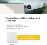 tado° Termostato Inteligente para Radiador X: Pack Trio, App y Altavoz Inteligente (Alexa, Siri, Asistente de Google), Ahorro de Energía, Fácil Instalación