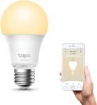 Tapo TP-Link L510E Bombilla LED Inteligente, Bombilla WiFi No Necesita Hub, Blanco Cálido 2700K, Regulable, E27, 8,7W/806lm, Compatible con Alexa, Echo y Google Home