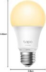 Tapo TP-Link L510E Bombilla LED Inteligente, Bombilla WiFi No Necesita Hub, Blanco Cálido 2700K, Regulable, E27, 8,7W/806lm, Compatible con Alexa, Echo y Google Home