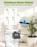 RAINPOINT Riego Automático por Goteo, Volumen de Agua Ajustable, Sistema de Riego Automático para Hasta 10 Plantas y Macetas de Interior