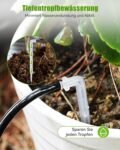 RAINPOINT Riego Automático por Goteo, Volumen de Agua Ajustable, Sistema de Riego Automático para Hasta 10 Plantas y Macetas de Interior
