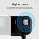 Báscula Digital de Grasa Corporal para Baño, Báscula Inteligente de Grasa Corporal Bluetooth, Monitores de Composición Corporal, 150 kg/330 LB 26 x 26 cm, Pantalla LED (Negro)