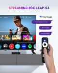 STRONG Leap-S3 TV Box Streaming 4K UHD Google TV con puerto Ethernet, 2GB RAM + 16GB Almacenamiento, Chromecast integrado, WiFi, Google Voice Control, HDR10+, Dolby Atmos y Dolby Vision