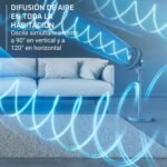 Rowenta Turbo Swift Silence, Ventilador de pie, Frío intenso en silencio extremo, Oscilación multidireccional, QV5041F0, 30m3/min + 18 velocidades