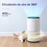 LEVOIT Purificador de Aire Inteligente con APP y ALEXA, Purificador de Aire CADR 400m³/h a 83m2, Silencioso 24dB, Pantalla PM2.5, Filtro HEPA, Elimina 99,97% Alergias Olores Polvo Polen