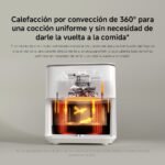 Xiaomi Smart Air Fryer 6.5L Freidora de aire 6.5L, 1800W, +100 recetas, Pantalla OLED, Temperatura ajustable 40°C-220°C, Cocción uniforme 360°, Blanca (Versión ES)