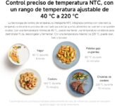 Xiaomi Smart Air Fryer 6.5L Freidora de aire 6.5L, 1800W, +100 recetas, Pantalla OLED, Temperatura ajustable 40°C-220°C, Cocción uniforme 360°, Blanca (Versión ES)