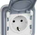 Legrand, Plexo 191512 Enchufe de pared, rango impermeable IP55 impermeable – gris