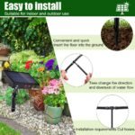 Riego Solar por Goteo, Kit de Riego por Goteo con Manguera de 10 M, Sistema de Riego Automático con 10 Puntas de Goteo, Maceta con Autoriego para Jardín, Interior, Terraza