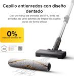 roborock H60 Aspirador Ultra Inalámbrico, Succión 210AW, Autonomía 90 min, Tubo Flexible 90°, Detección de Polvo LED, Cepillo Antienredos para Alfombras, Suelos y Pelos de Mascotas