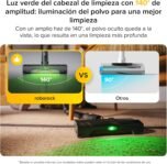 roborock H60 Aspirador Ultra Inalámbrico, Succión 210AW, Autonomía 90 min, Tubo Flexible 90°, Detección de Polvo LED, Cepillo Antienredos para Alfombras, Suelos y Pelos de Mascotas