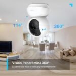 Tapo C210(2-Pack) – Cámara IP WiFi Cámara de Vigilancia 360° 2K (3MP), Visión Nocturna, Soporta Tarjeta SD de hasta 512GB, Detección de Movimiento, Control Remoto, Compatible con Alexa