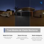 Tapo C520WS – Cámara de Vigilancia Wi-Fi para Exteriores 360°, Resolución 2K QHD, Visión Nocturna en Color Starlight, Detección Múltiple de IA, Seguimiento de Movimiento, IP66