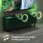 Philips TAB5109 Barra de sonido 2.0-2 canales 120W, DTS Virtual X, Bluetooth 5.4, HDMI ARC, conexión óptica y conectividad USB – Gris oscuro