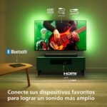 Philips TAB5109 Barra de sonido 2.0-2 canales 120W, DTS Virtual X, Bluetooth 5.4, HDMI ARC, conexión óptica y conectividad USB – Gris oscuro