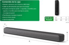 Philips TAB5109 Barra de sonido 2.0-2 canales 120W, DTS Virtual X, Bluetooth 5.4, HDMI ARC, conexión óptica y conectividad USB – Gris oscuro