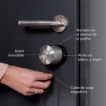 Nuki Smart Lock Pro con Bluetooth, WiFi y Matter, Fácil integración en Smart Home, Cerradura electrónica para bloqueo remoto, Instalación fácil y adaptable sin cambio de cilindro